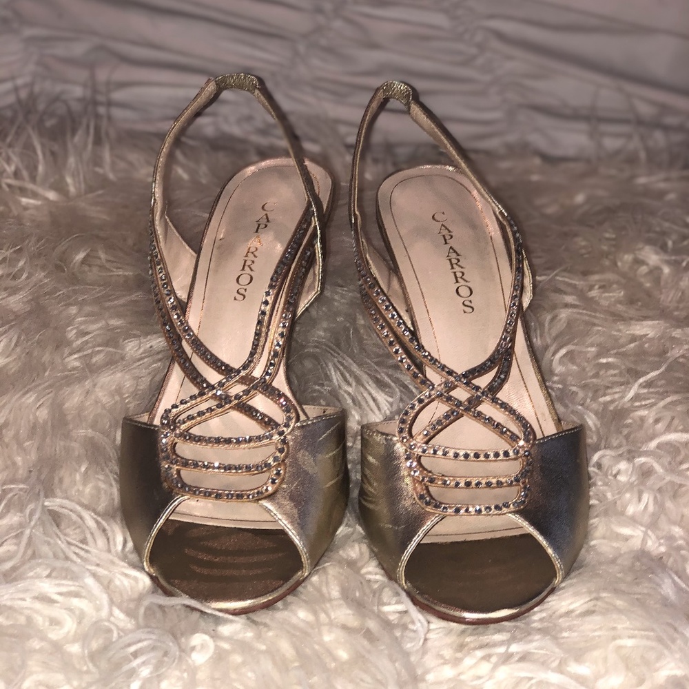 Caparros Gold Heels